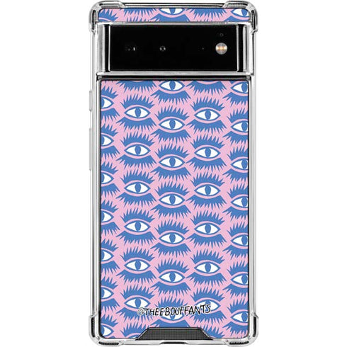 Bouffants and Broken Hearts Bold Eyes 2 Google Pixel 6 Clear Case